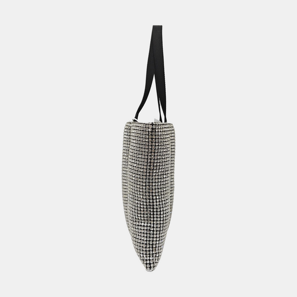 Lab-Grown Diamond Top Handle Bag Black