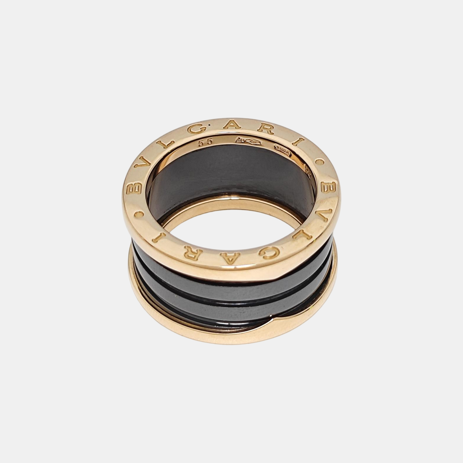 B.ZERO1 18k Rose Gold Ring EU 55