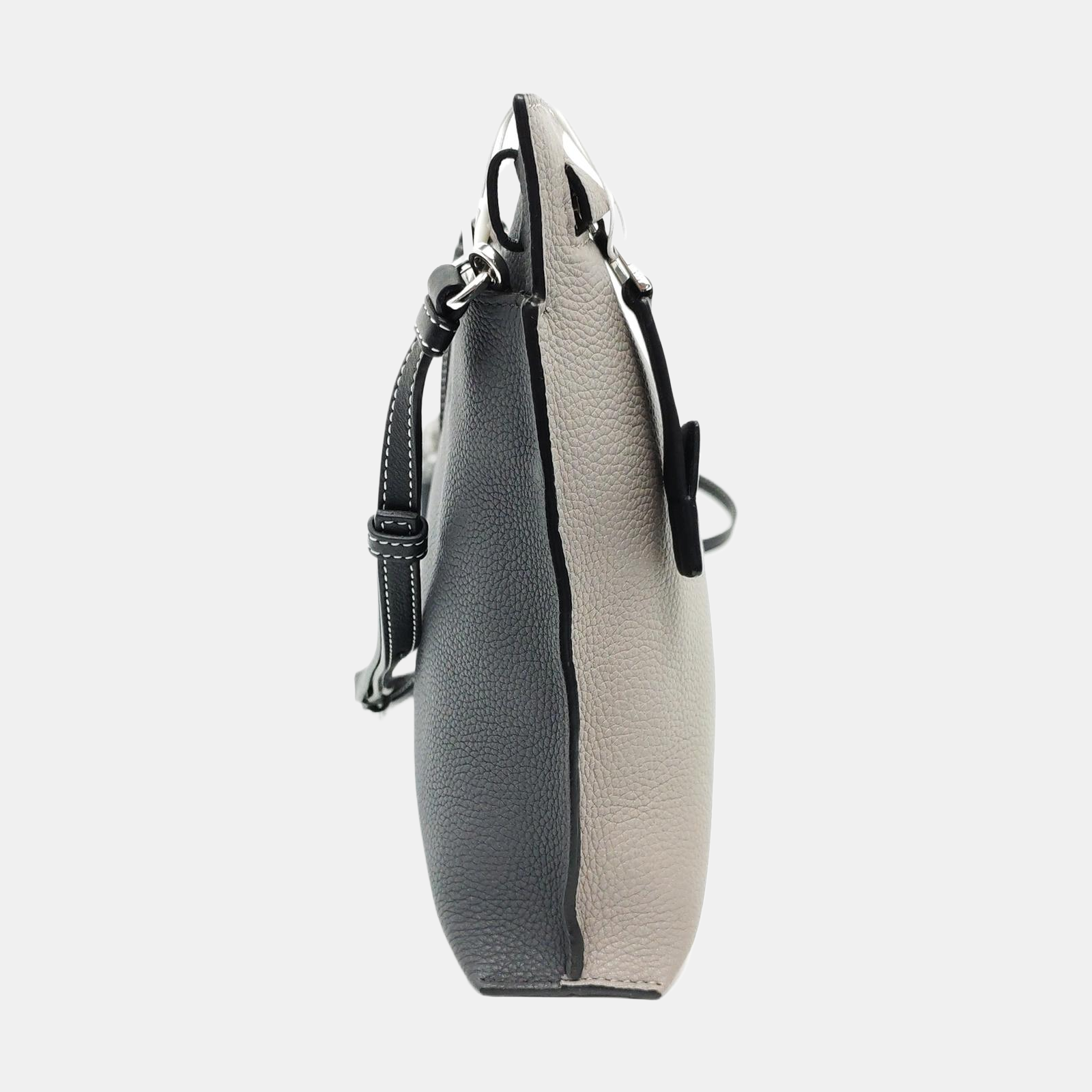 T Pouch Calfskin Gray