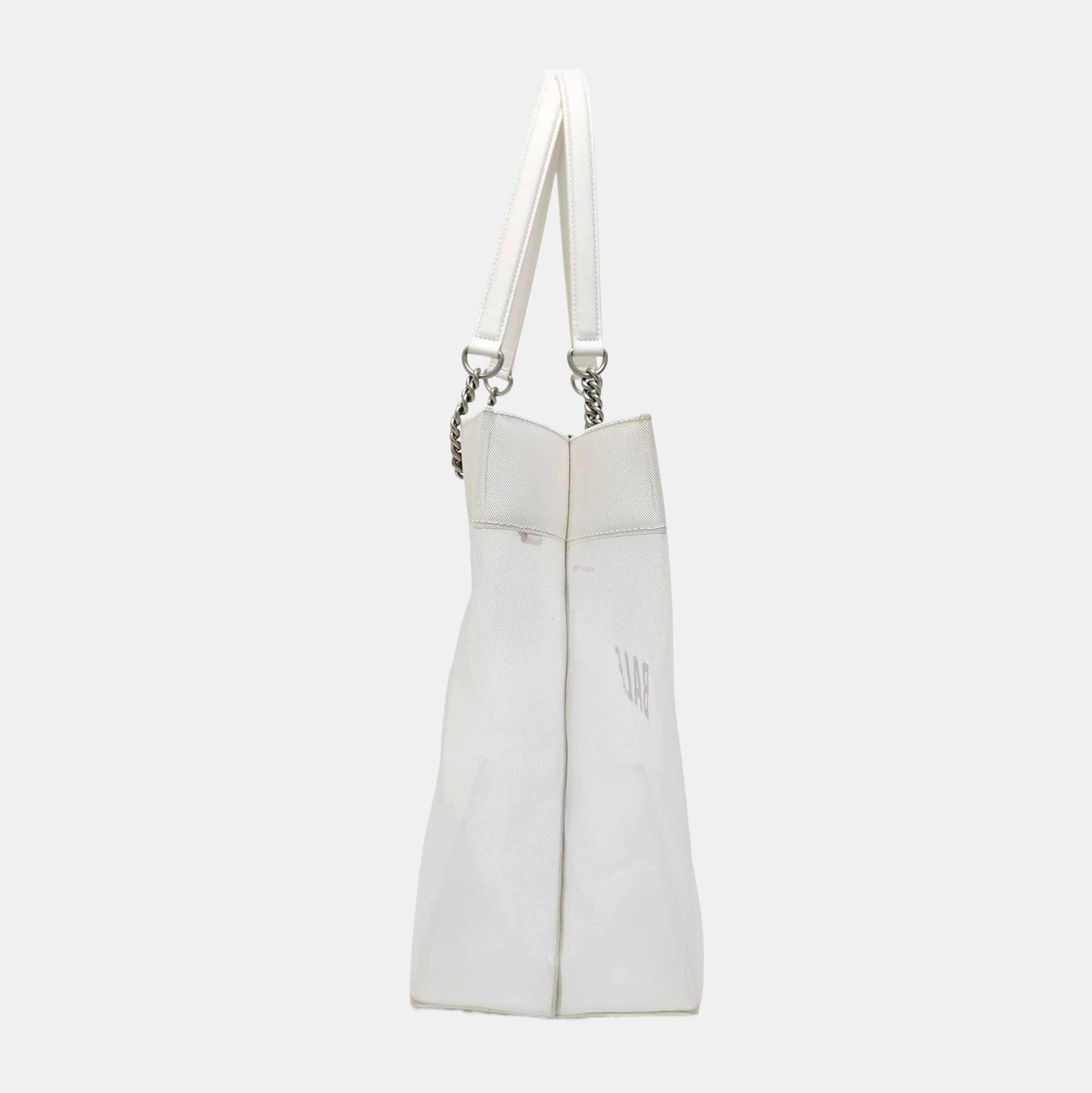 Lambskin Shoulder Bag Large White