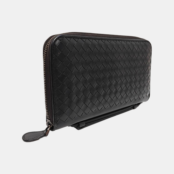 Calfskin Top Handle Bag Black