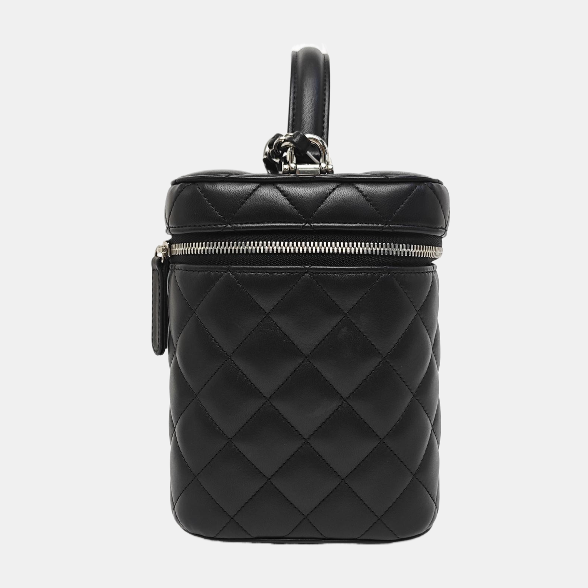 VANITY CASE Small Quilted Lambskin Black