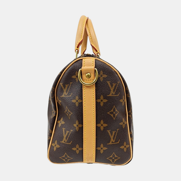 SPEEDY 25 Monogram Coated Canvas Brown