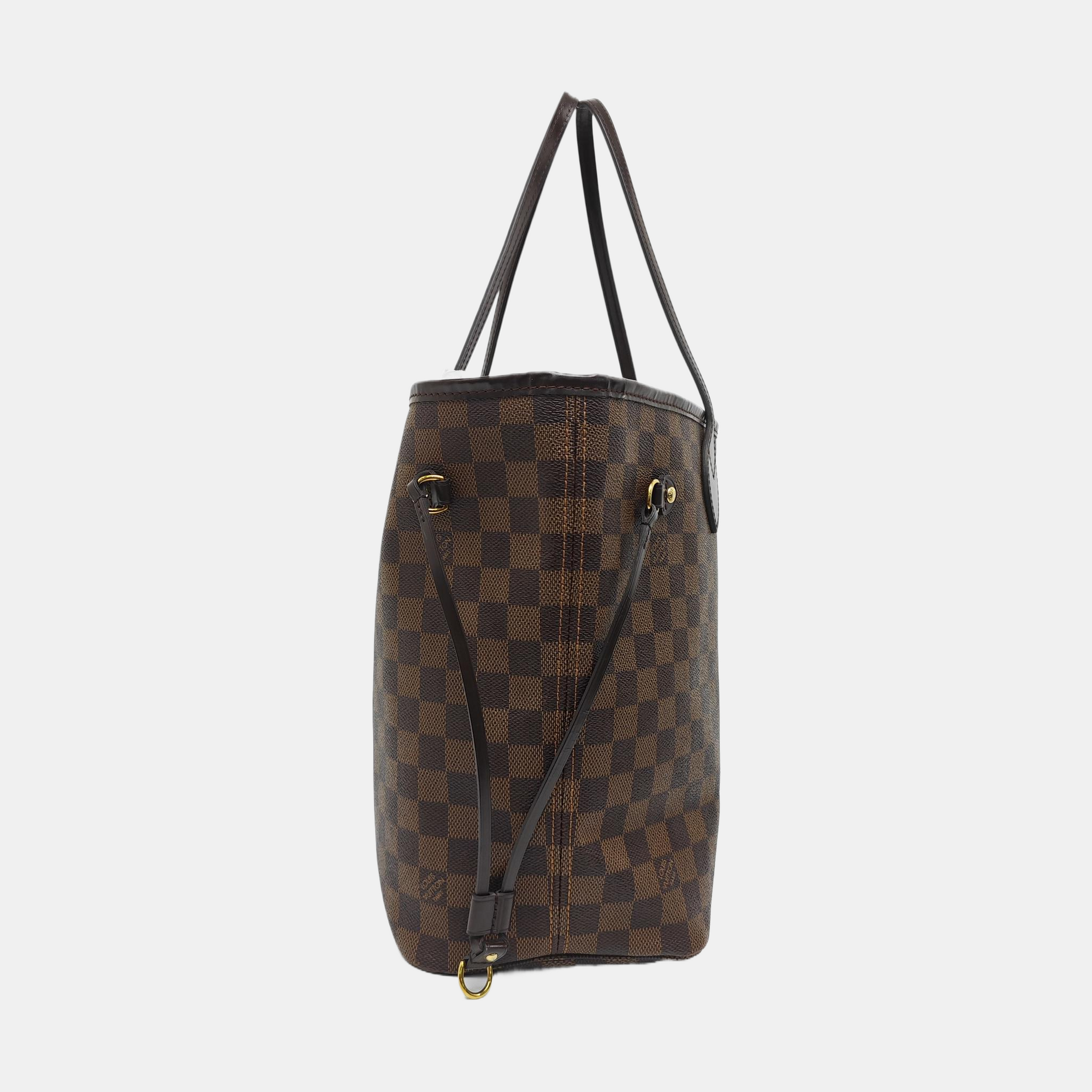 NEVERFULL MM Damier Ebene Coated Canvas Brown