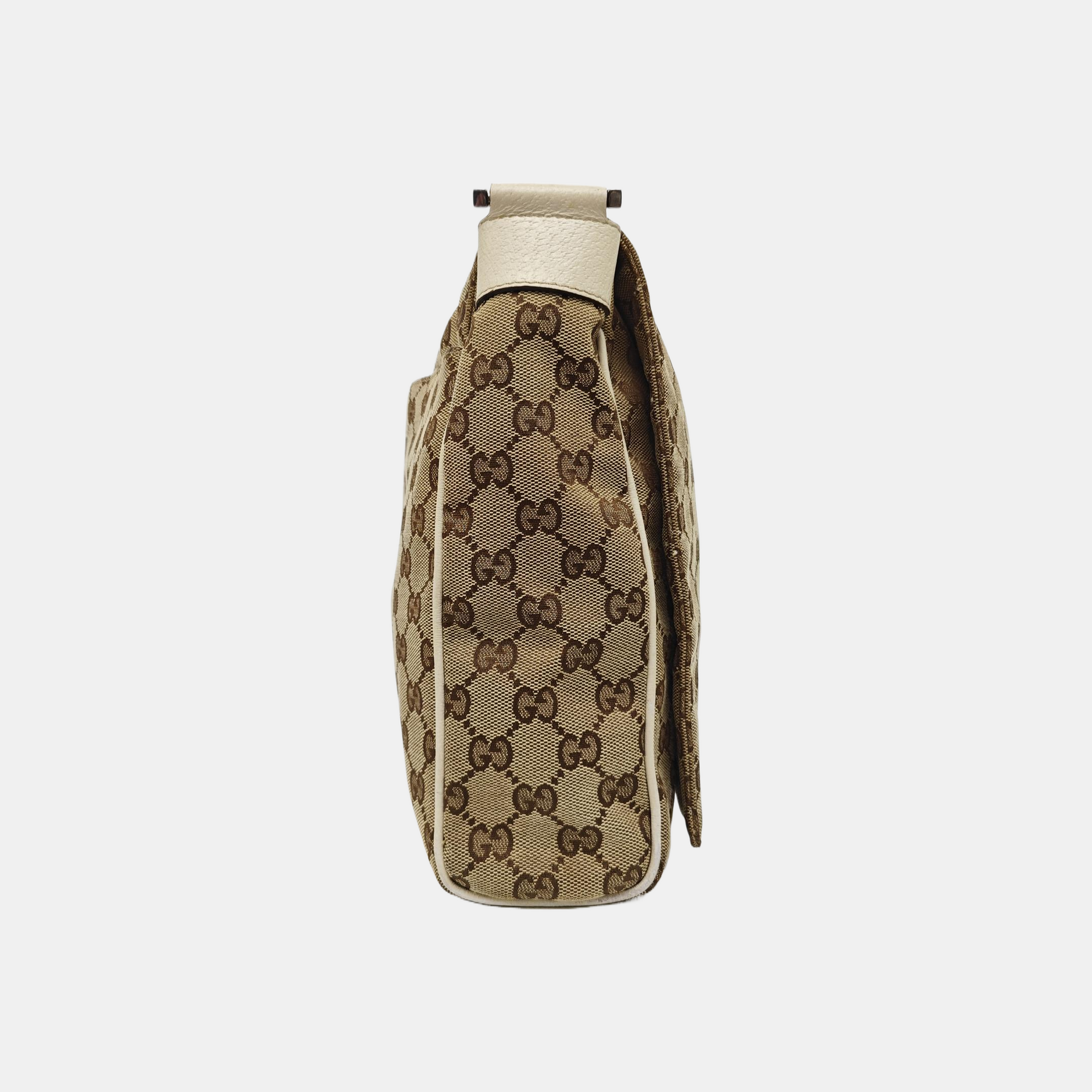 Monogram Canvas Shoulder Bag Beige