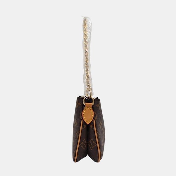 LIV POCHETTE Monogram Coated Canvas Brown