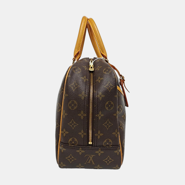DEAUVILLE MM Monogram Coated Canvas Brown