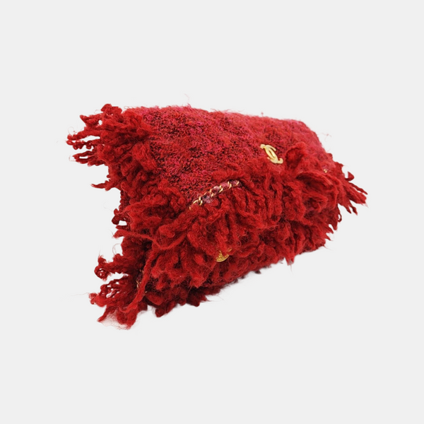 Fabric Clutch Red