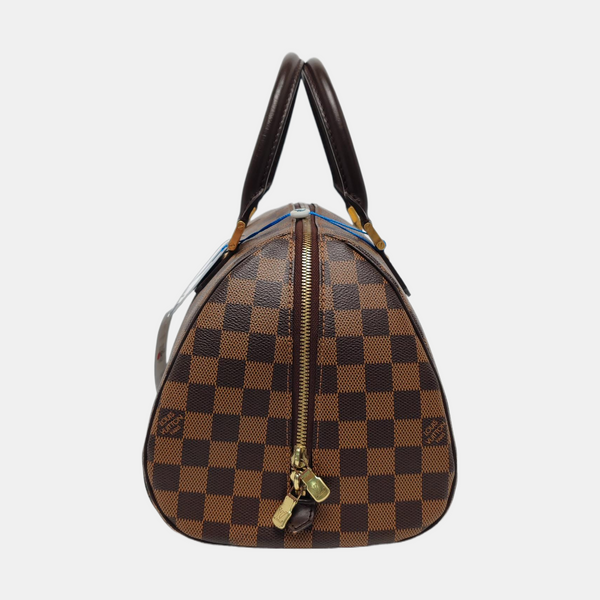 RIBERA MM Damier Ebene Coated Canvas Brown