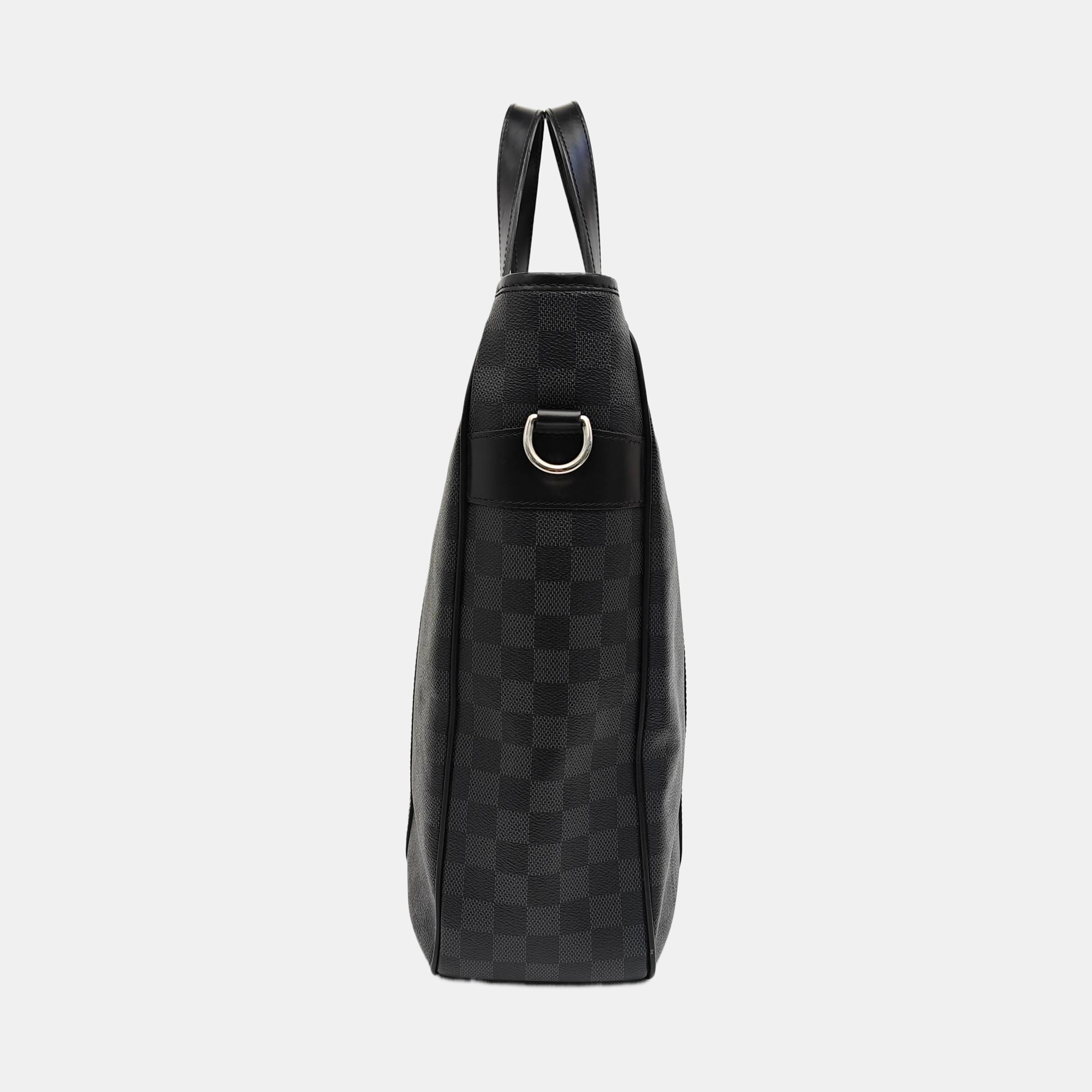 TADAO MM Damier Graphite Coated Canvas Gray