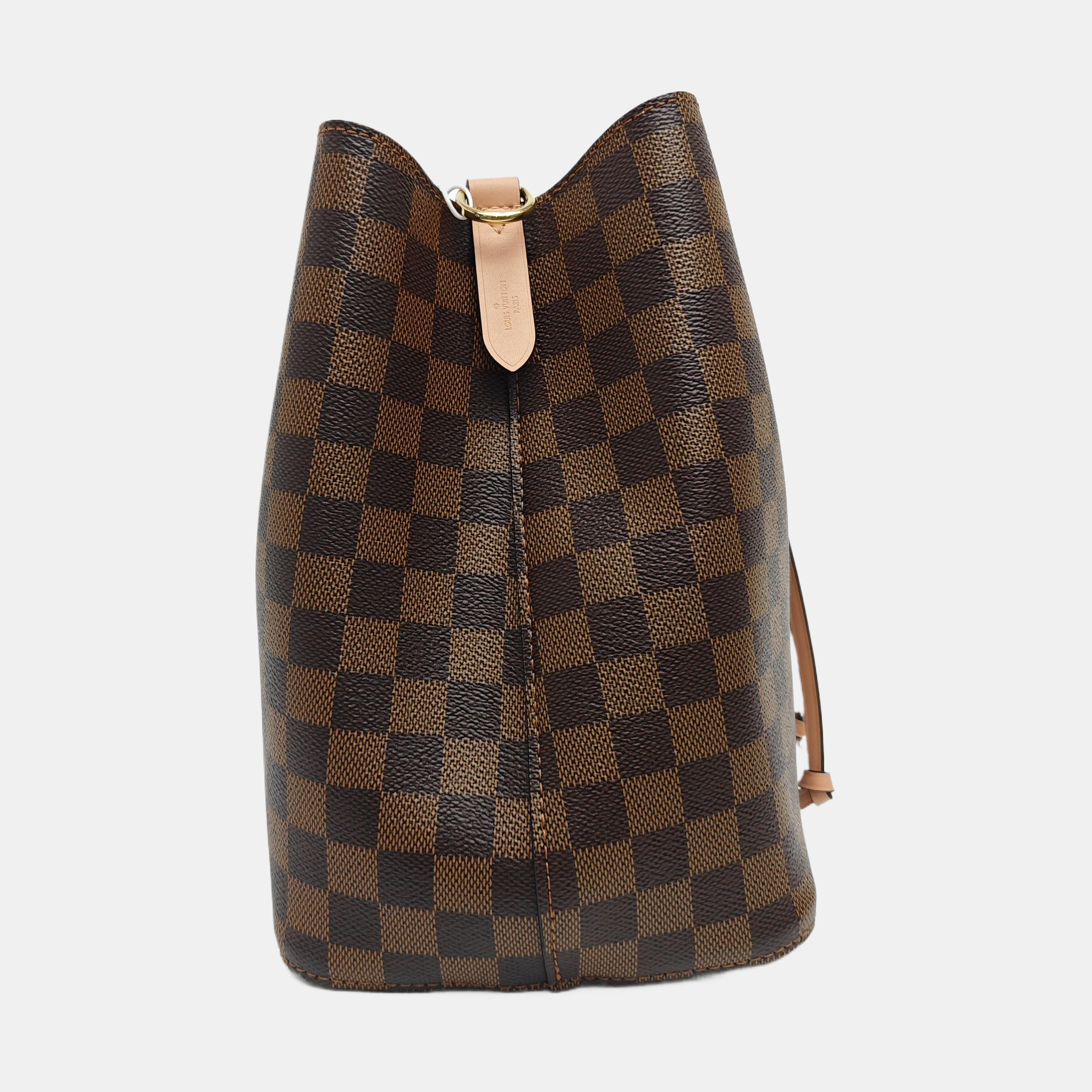 NÉONOÉ MM Damier Ebene Coated Canvas Brown