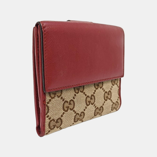 Monogram Fabric Wallet Beige