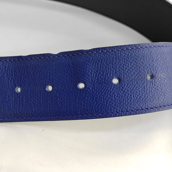 Blue Leather Belt