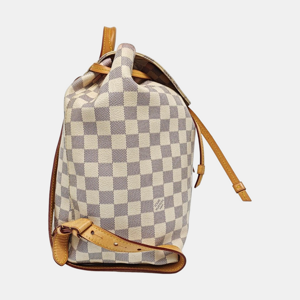 SPERONE Damier Azur Coated Canvas White