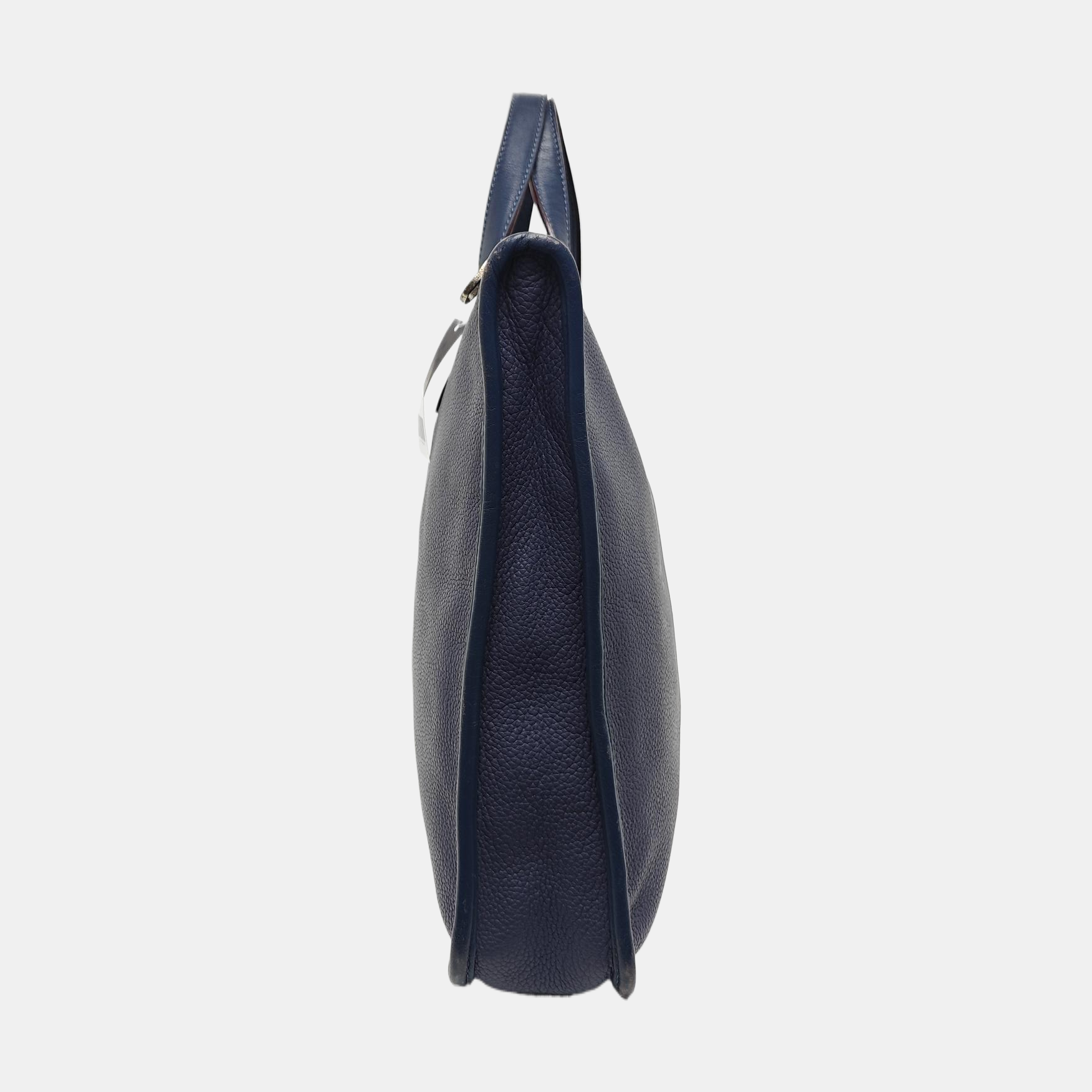 Calfskin Top Handle Bag Blue