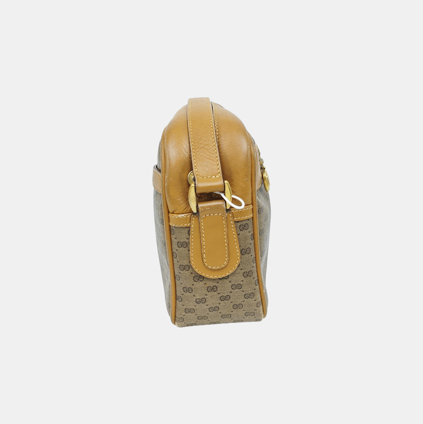 Monogram Coated Canvas Shoulder Bag Brown