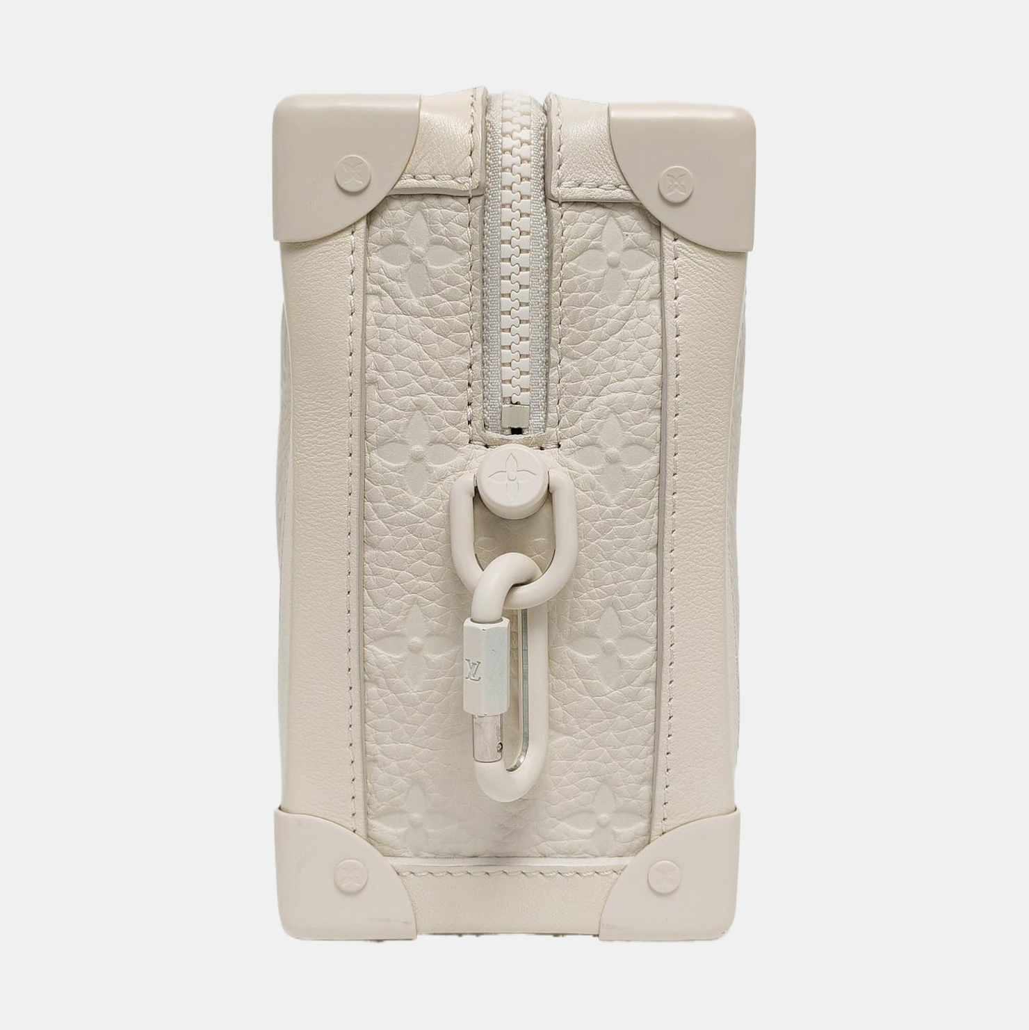 SOFT TRUNK Monogram Calfskin White