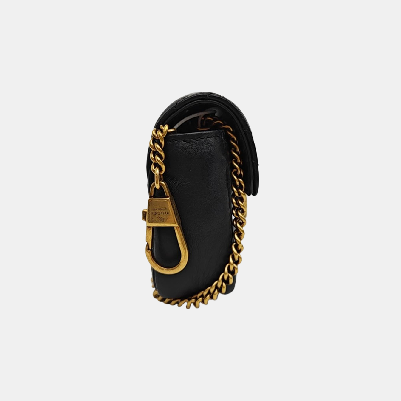 GG Marmont Mini Quilted Calfskin Black
