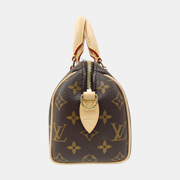 SPEEDY 20 Monogram Coated Canvas Brown