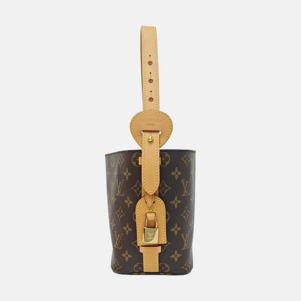 ALL IN BB Monogram Coated Canvas Brown