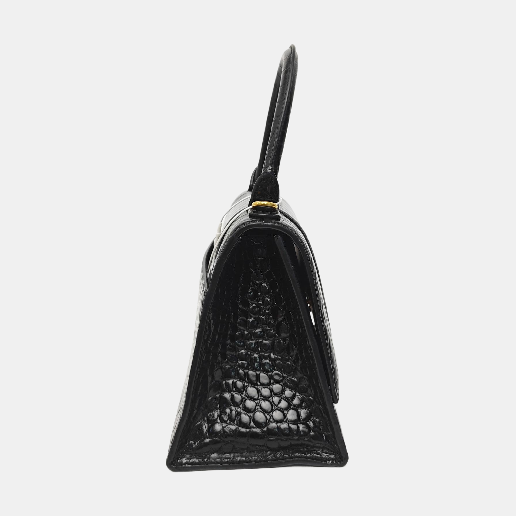 Hourglass Small Calfskin Black