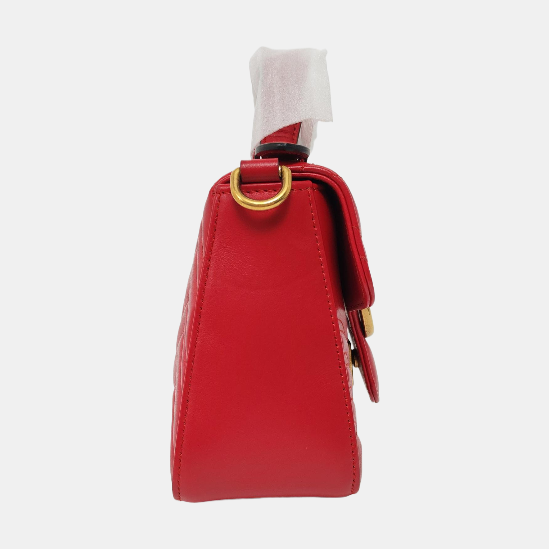 GG Marmont Mini Quilted Calfskin Red