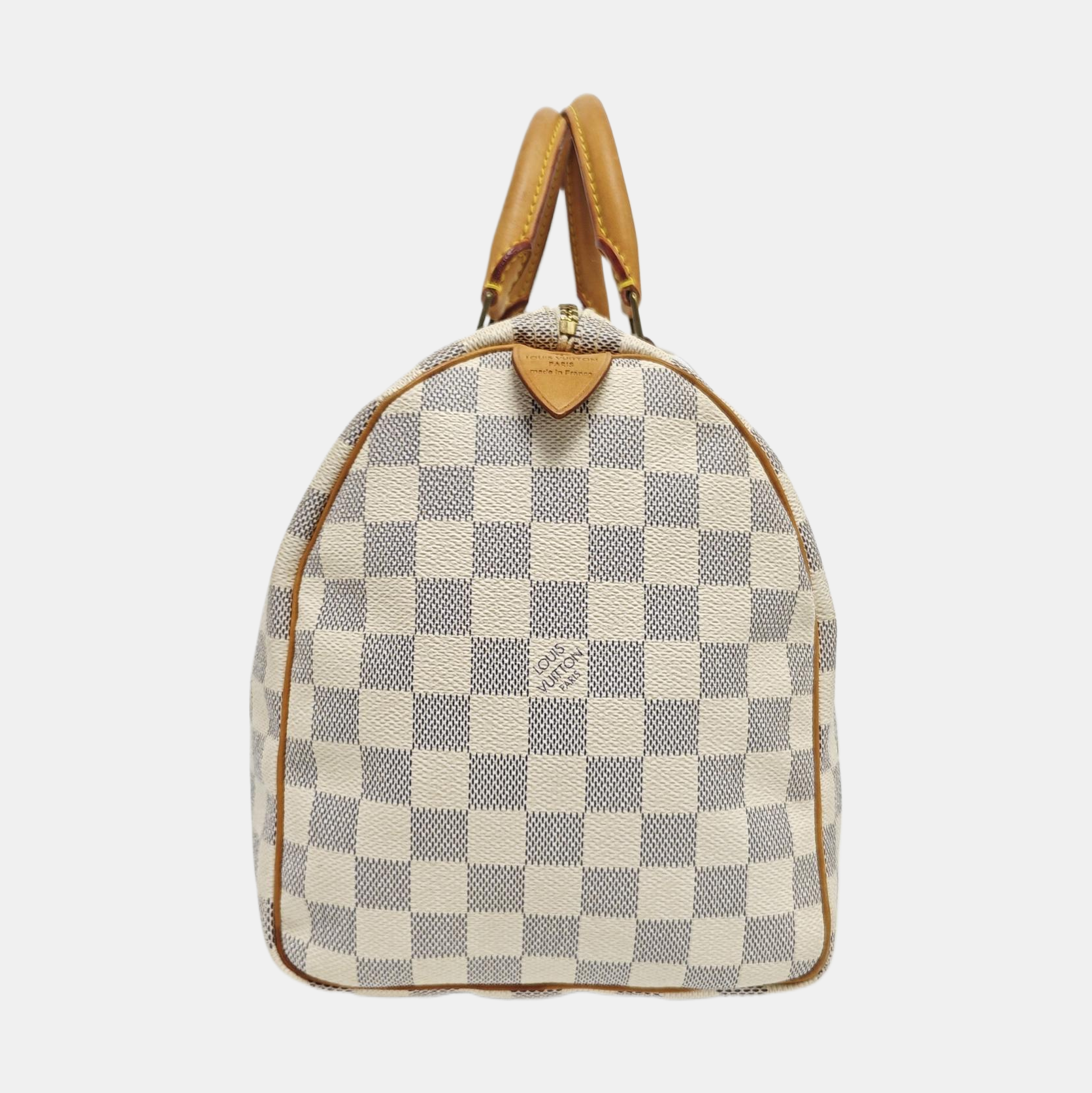 SPEEDY 30 Damier Azur Coated Canvas White