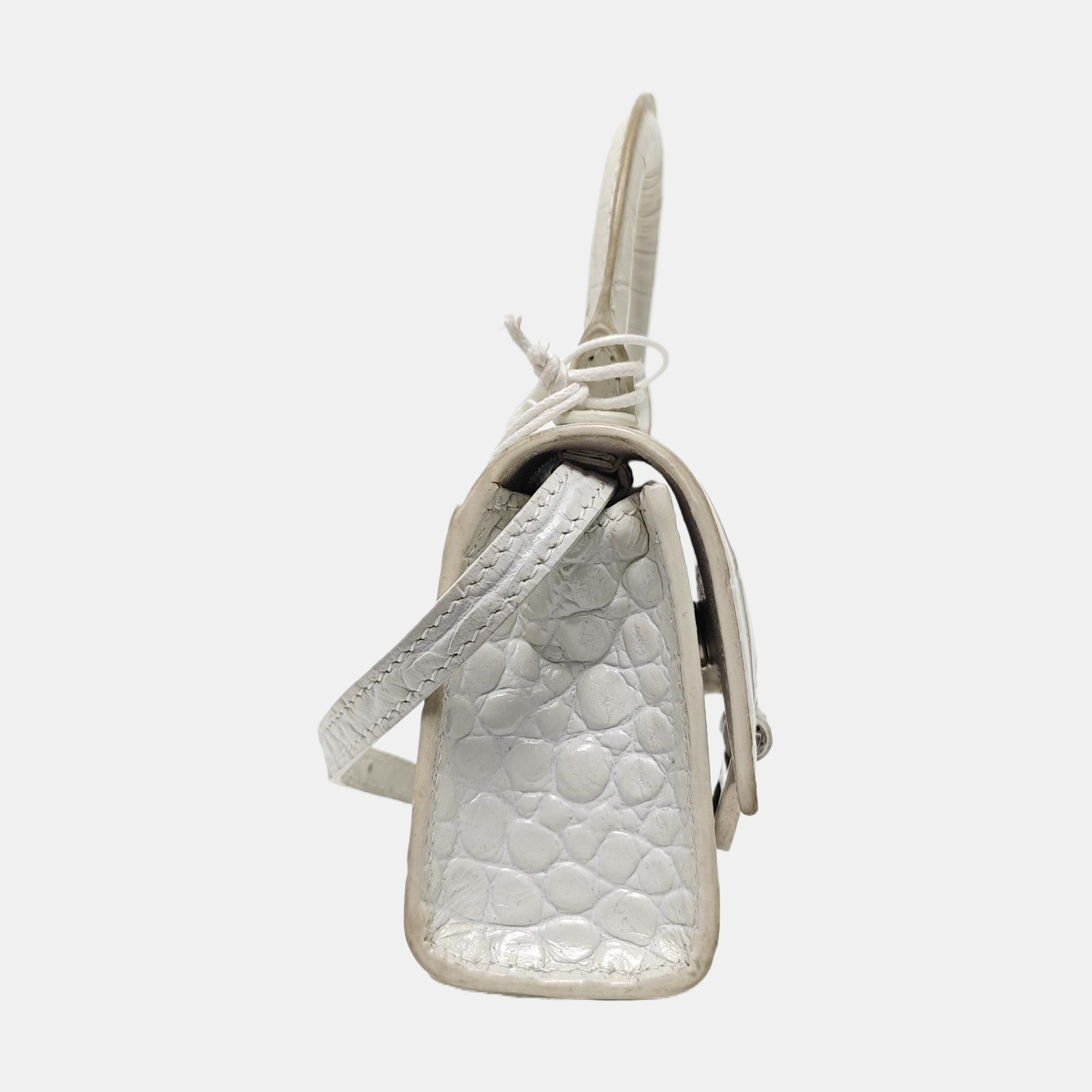 Hourglass Mini Calfskin White