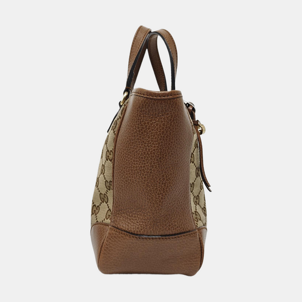 Bree Monogram Coated Canvas Beige