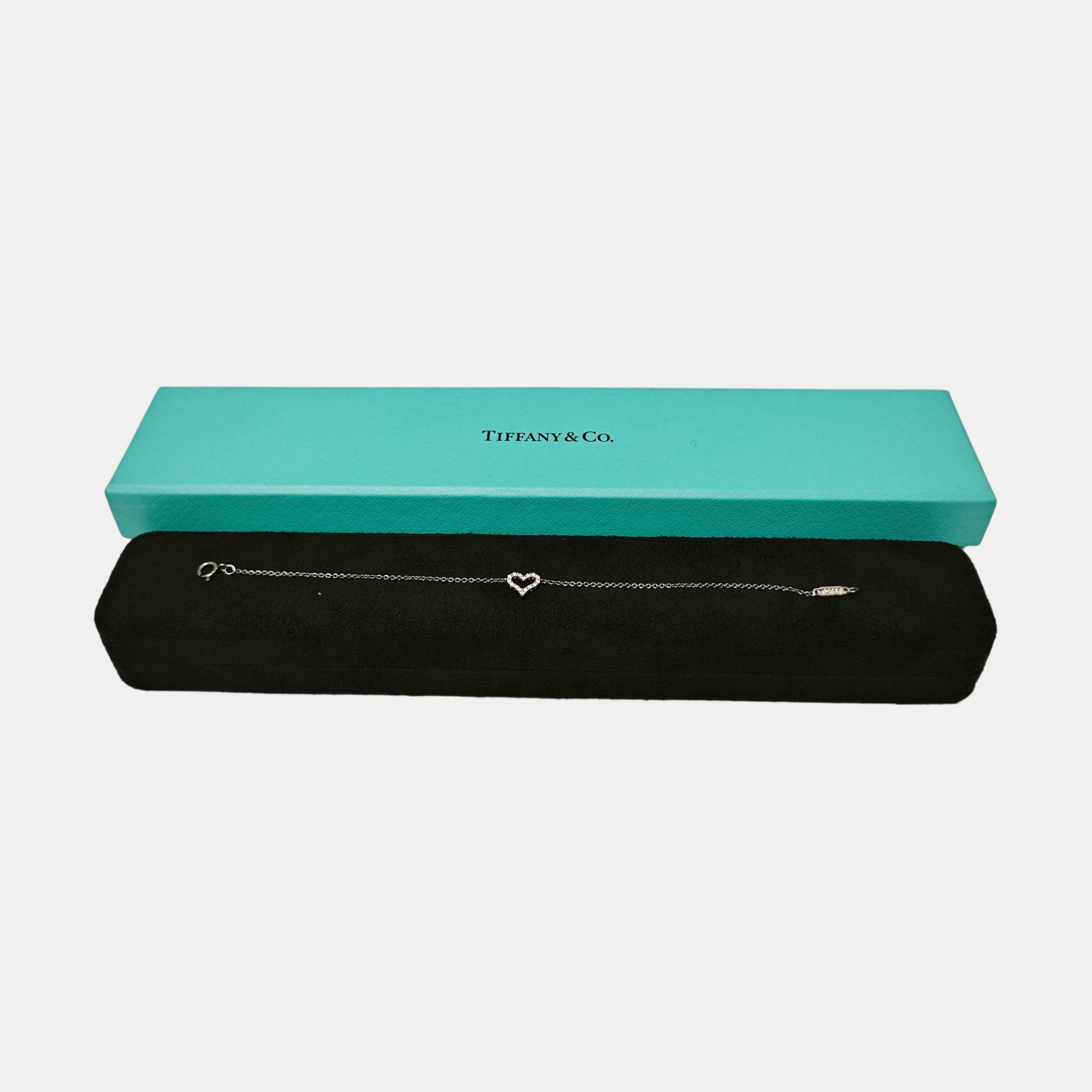 Tiffany Hearts Platinum 950 Silver Bracelet