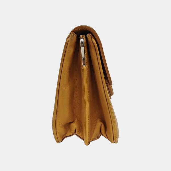 Calfskin Shoulder Bag Yellow