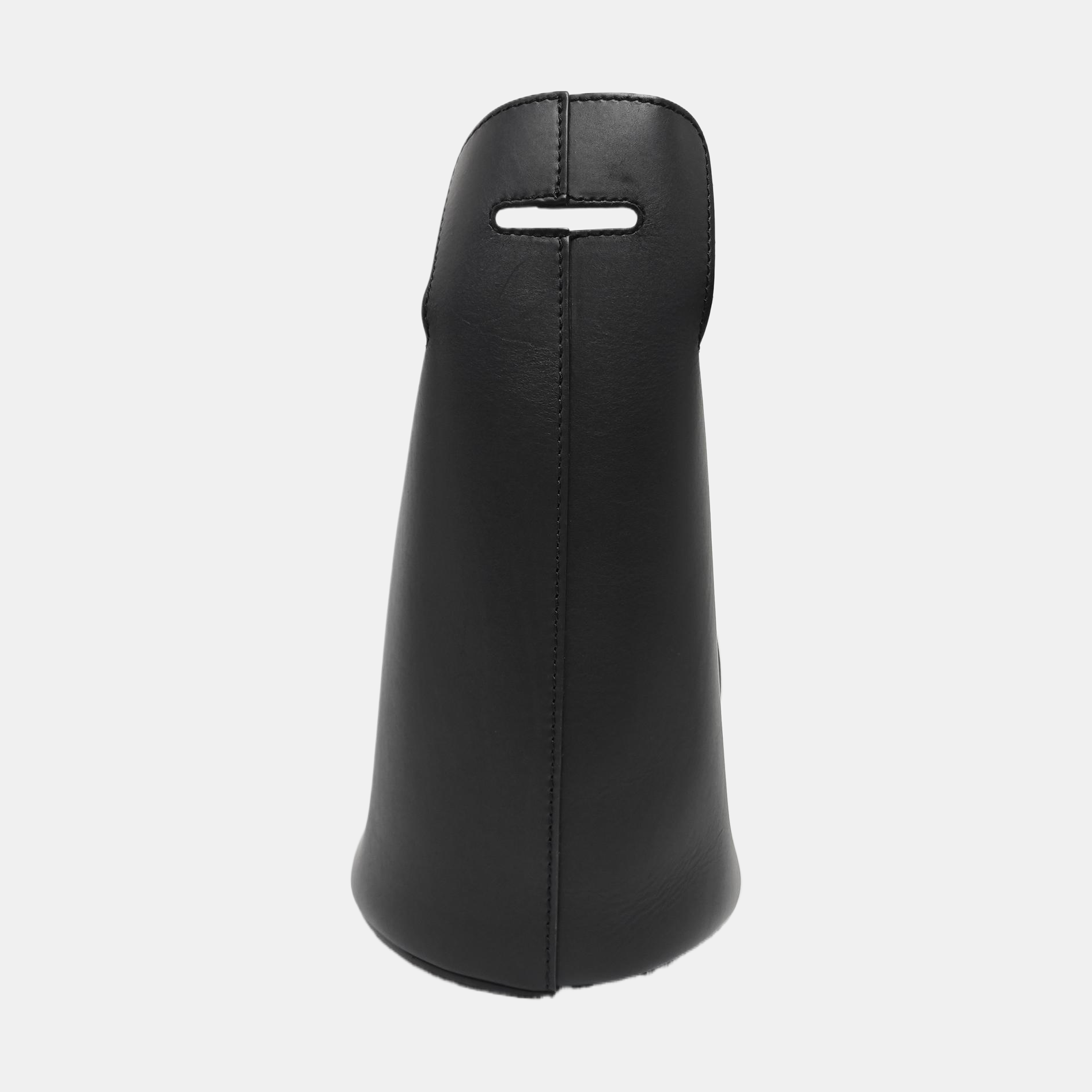 The Bucket Calfskin Black