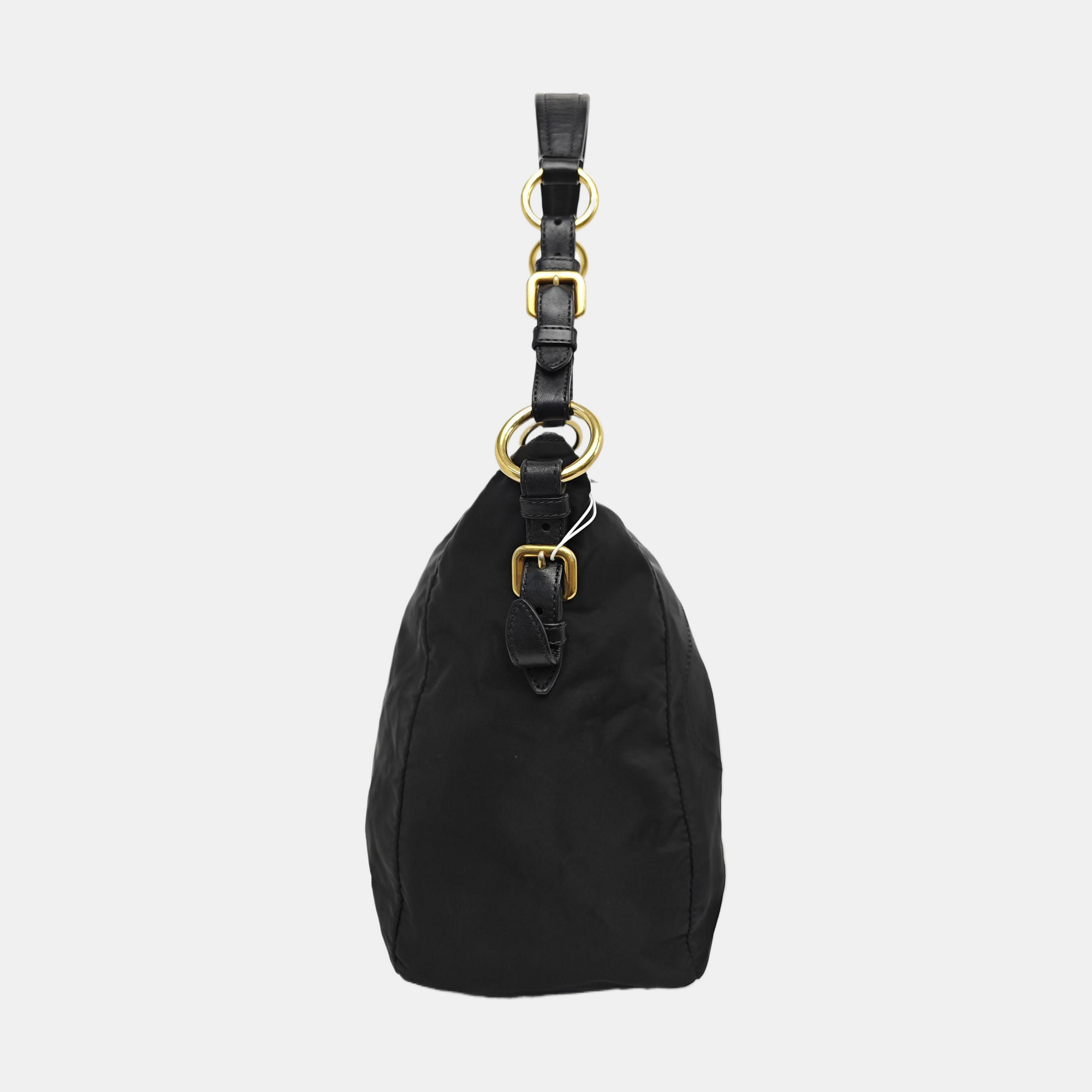 Nylon Shoulder Bag Black