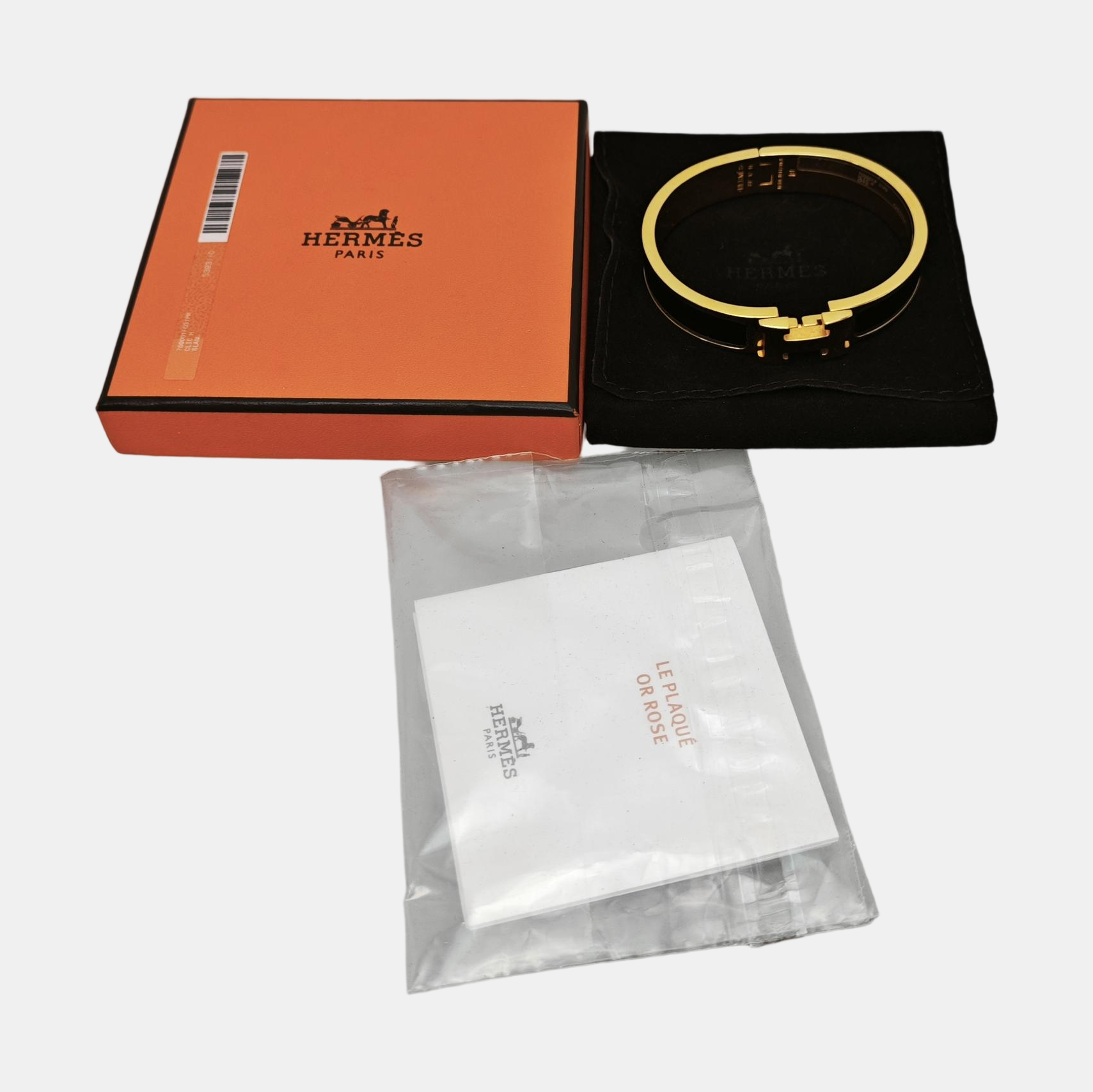 Clic H Metal Gold Bangle