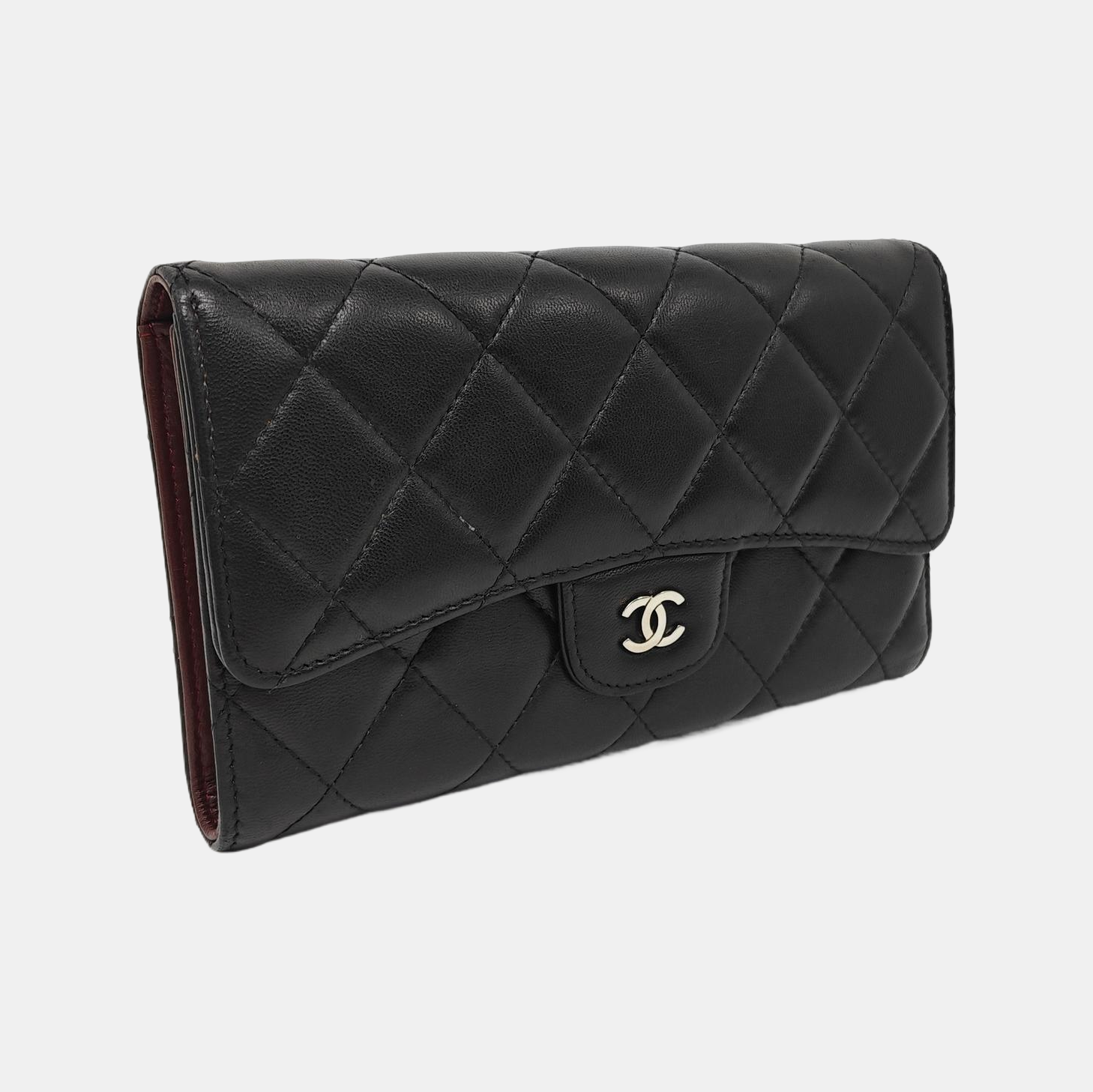 CLASSIC FLAP Mini Quilted Lambskin Black Wallet