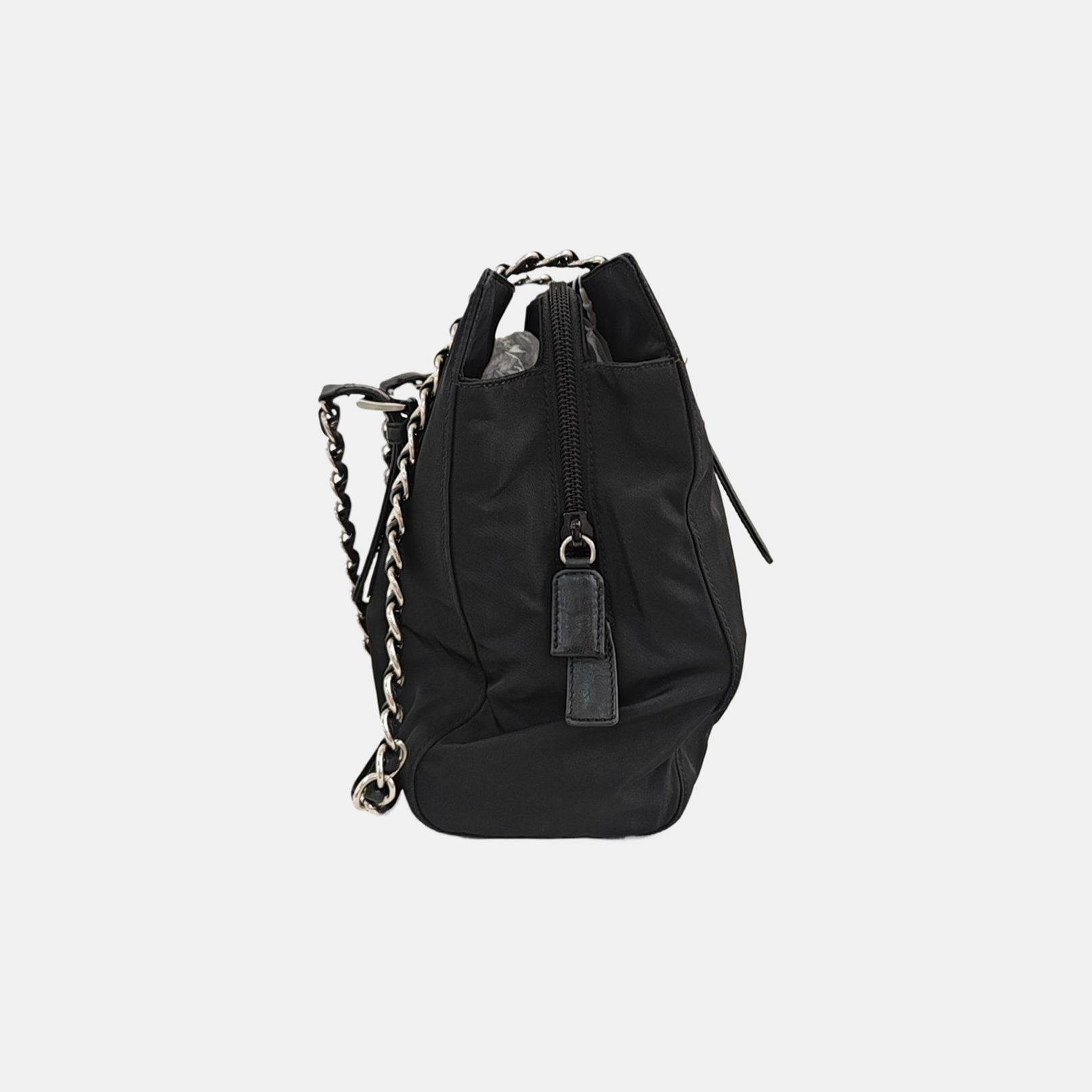 Nylon Shoulder Bag Black