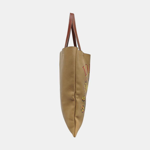 Calfskin Tote Bag Brown