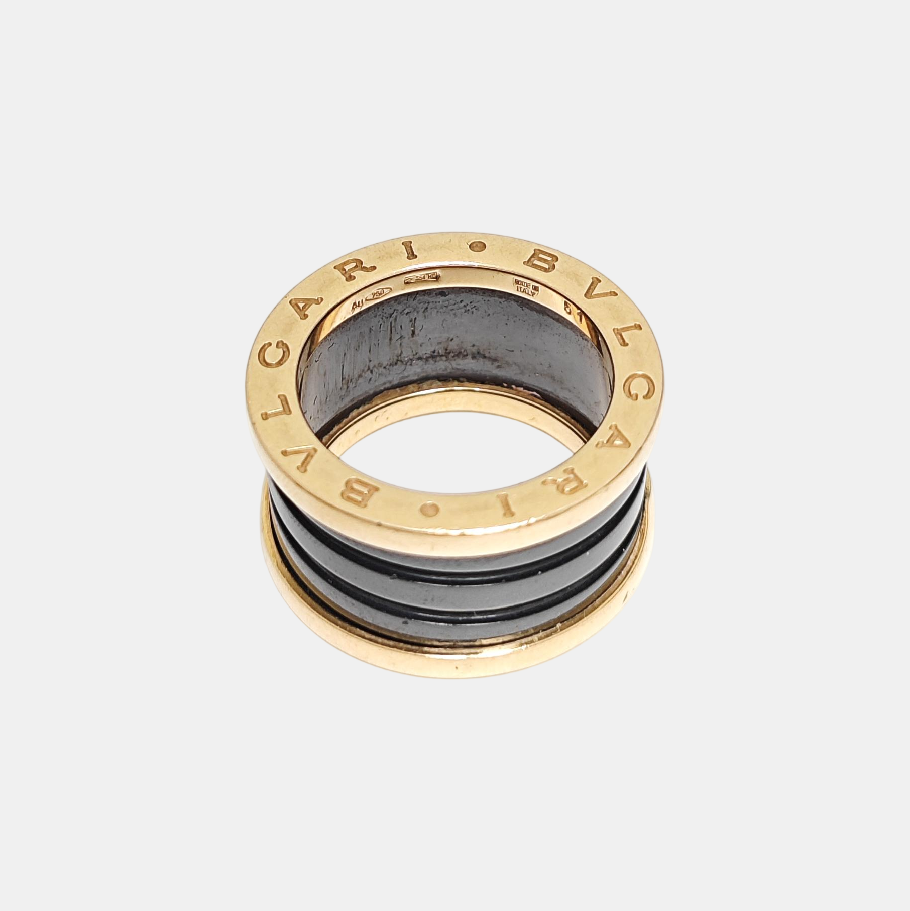 B.ZERO1 18k Rose Gold Ring EU 51