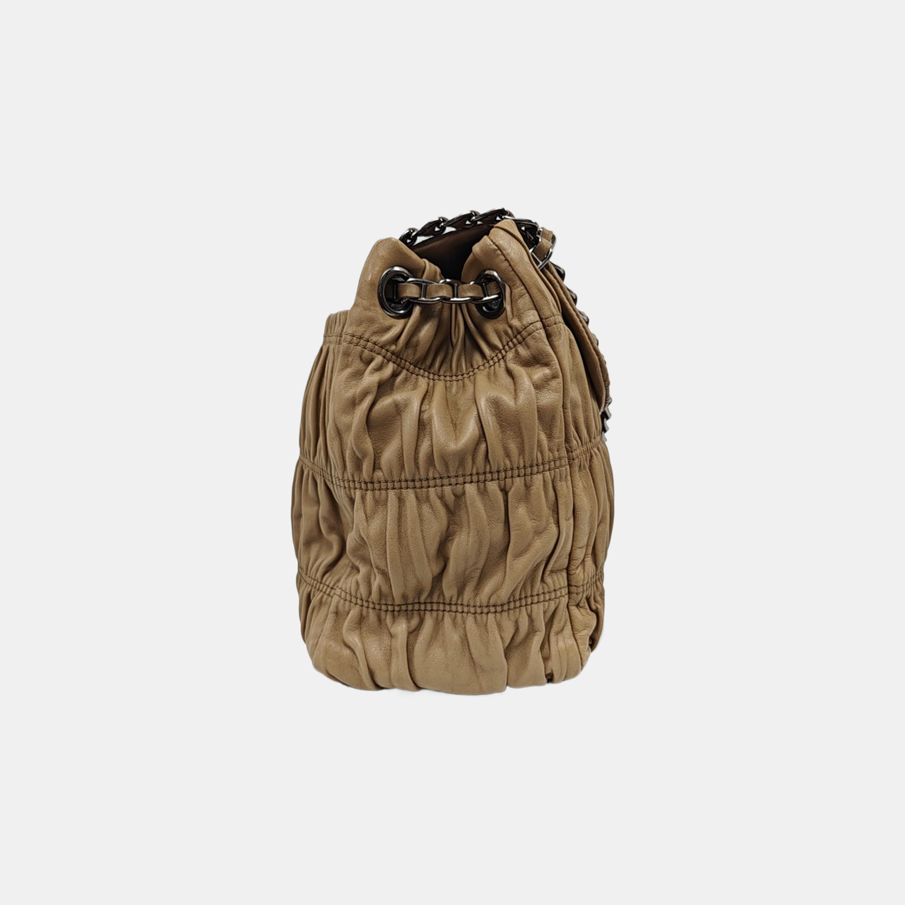 Gaufre Quilted Lambskin Beige