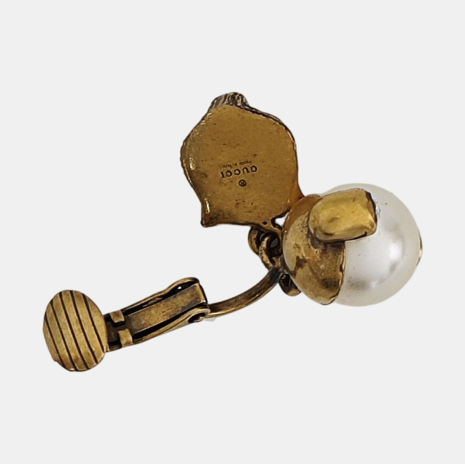 Le Marché Des Merveilles Metal Gold Clip On Earrings