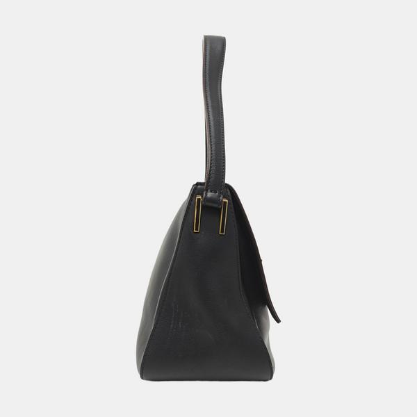 Calfskin Shoulder Bag Black