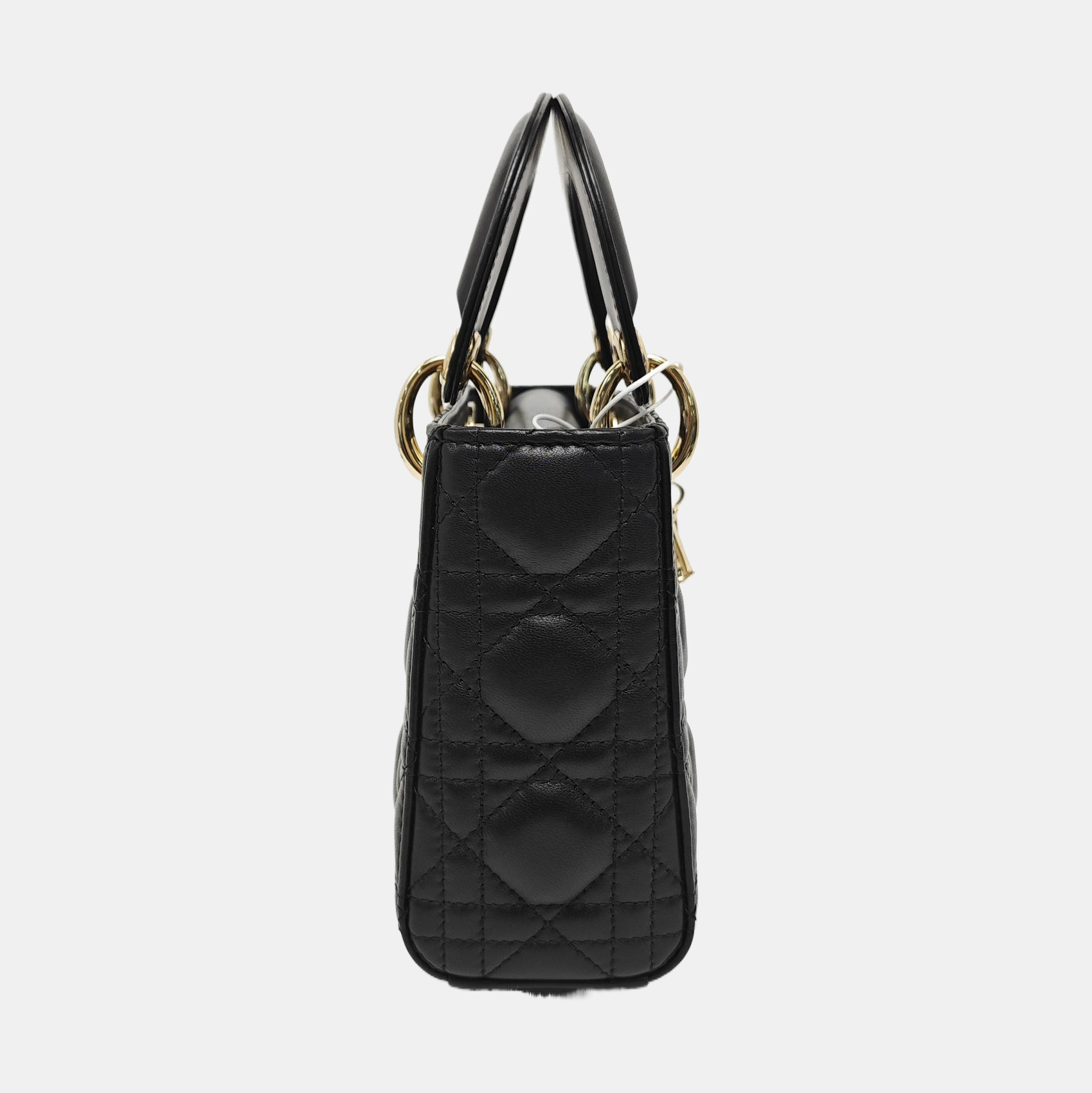 Lady Dior Mini Cannage Lambskin Black