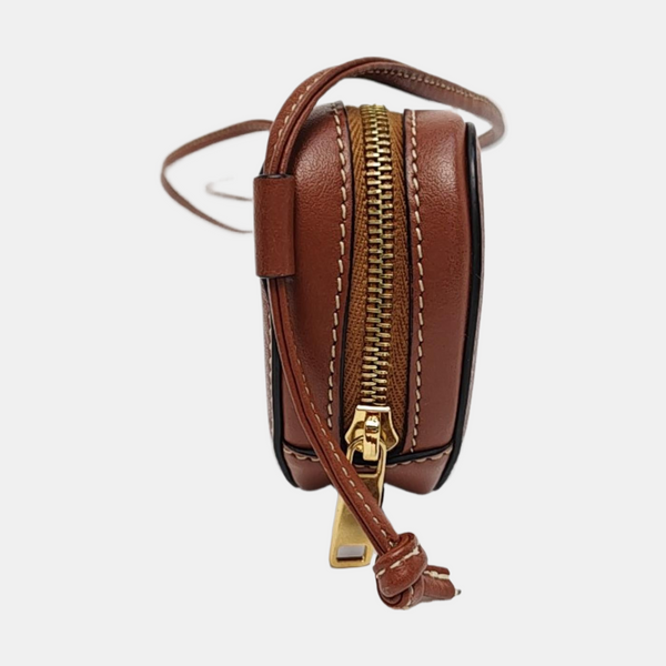 Calfskin Shoulder Bag Brown