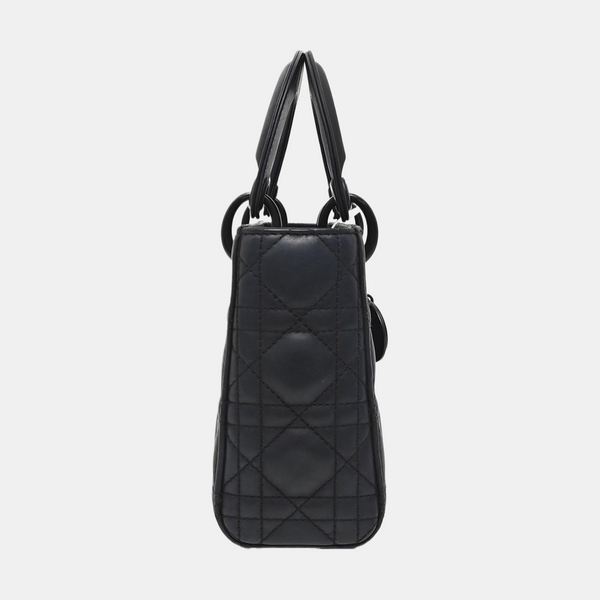 Lady Dior Mini Cannage Lambskin Black
