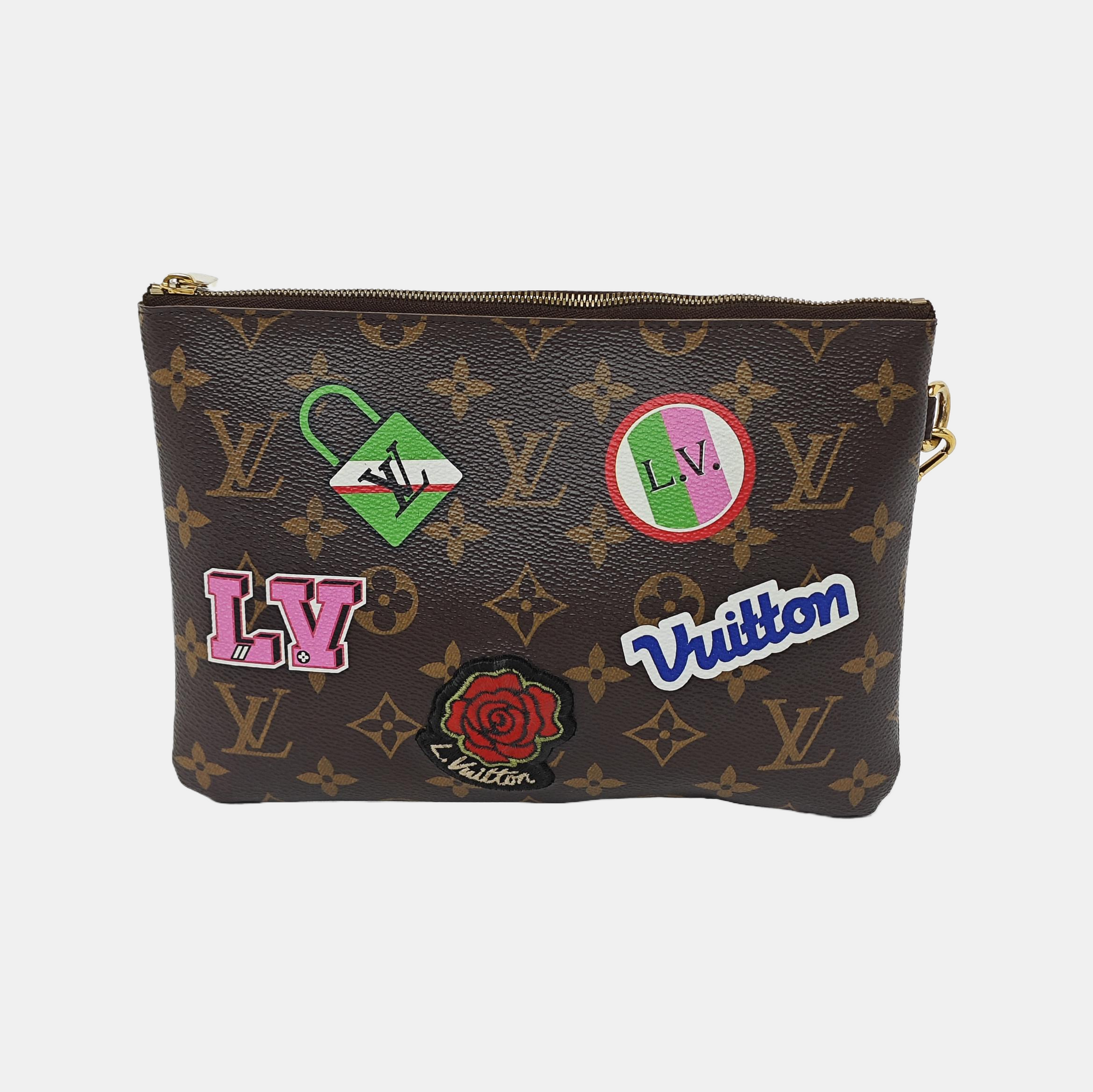 CITY POUCH Monogram Coated Canvas Brown