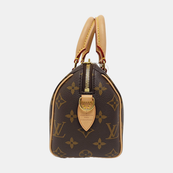 SPEEDY 20 Monogram Coated Canvas Brown