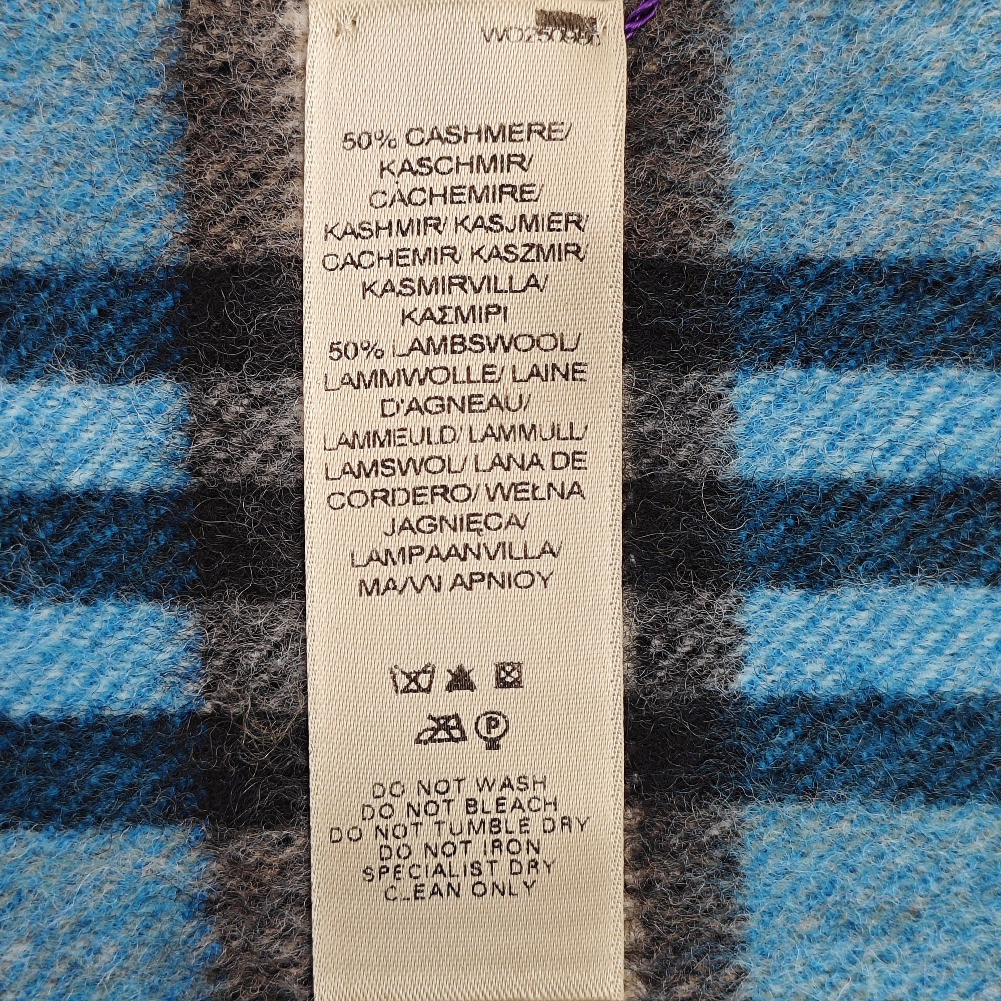 Cashmere Scarf Blue