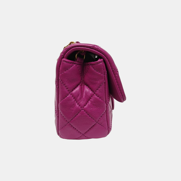 CLASSIC FLAP Mini Quilted Lambskin Purple