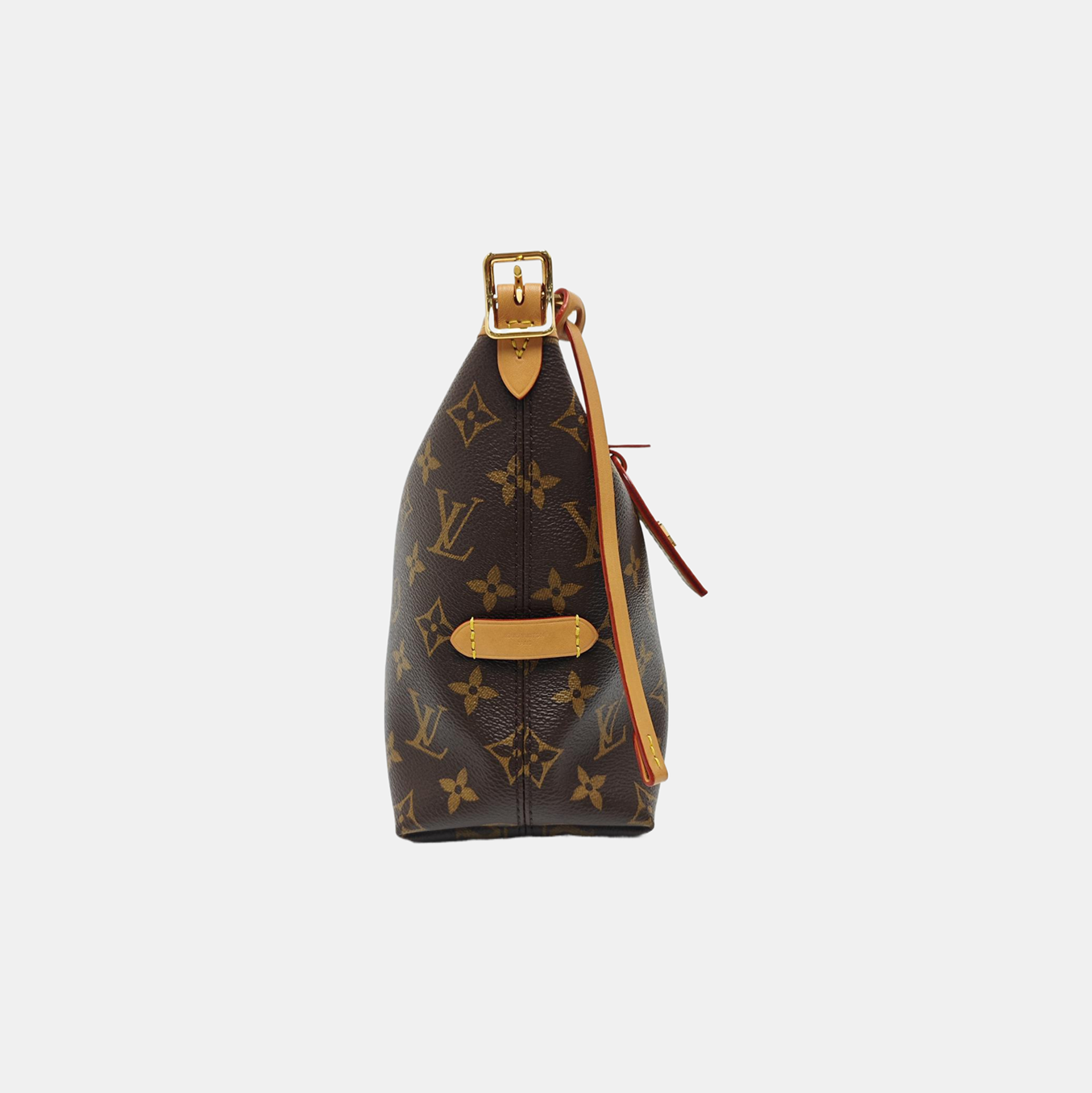 CARRYALL Small Monogram Coated Canvas Brown