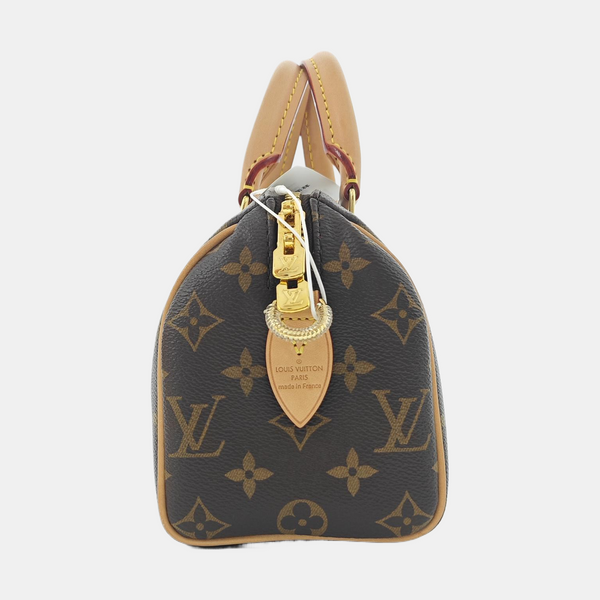 SPEEDY 20 Monogram Coated Canvas Brown